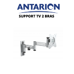 Support de tlvision LCD 2 bras articul en alu