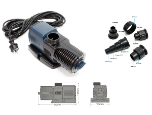 Pompe de bassin / pompe de cours d'eau 6000l/h 40 W