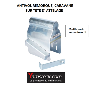 Antivol Caravane, Remorque sur tete d'attelage 