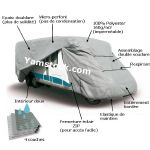 Housse Bache de protection pour camping car de 5.40m à 6.20m PVC 