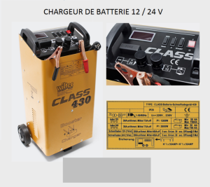 Chargeur de batterie voiture ,camping car , camion 12v / 24v BOOSTER 430