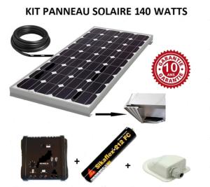 Antarion Kit panneau solaire 150w monocristallin  pour camping car